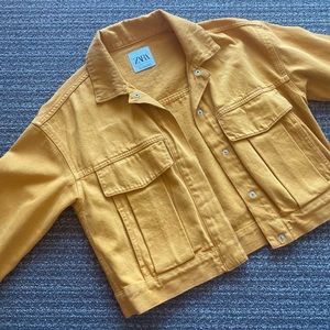 ZARA Cropped Denim Jacket